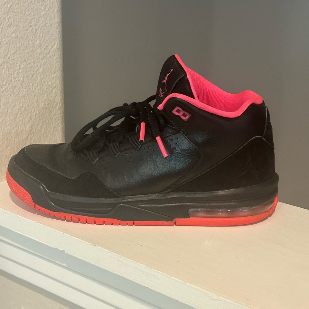 NIKE Jordan Flight Origin 2 718075-002 Black/Pink Basketball Sneakers size 5Y - Picture 4 of 10